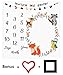 Baby Monthly Milestone Blanket Woodland Animals Personalized Photography Props Backdrop Blankets for Infant Newborn Swaddling Boy Girl…
