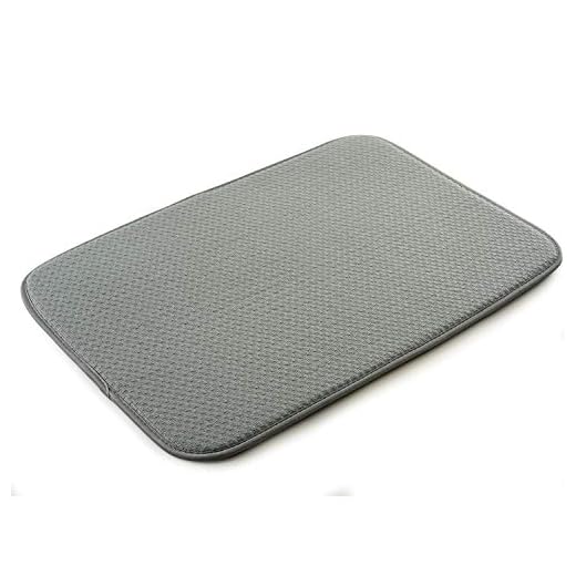 Norpro - 329 Norpro dish drying mat, 18" x 12", gray