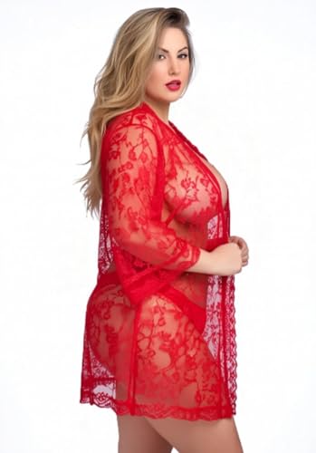 Image of Exotic Bra Panty Set with Matching Shrug | Stylish Bridal Wear |Women's Sexy Lingerie Set with Robe | Honeymoon & Bridal Special Nightwear | 1-Piece Nightdress | Transparent Nighty for Women