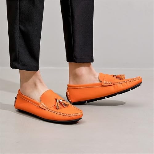 Mens Tassel Loafers Slip On Round Toe Moccasins Driving Shoes Lightweight Flat Heel Flexible Comfortable Outdoor Casual4