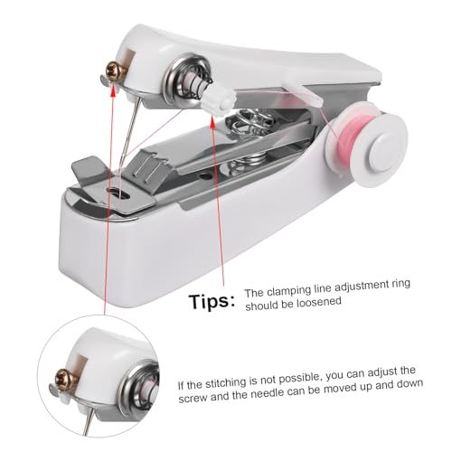 DIYEAH handnaaimachine mini-rioolmachine professioneel naaigereedschap draagbare naaimachine mini-naaimachine draagbare handmatige naaimachine knutselmachine maken hand riool - Image 3