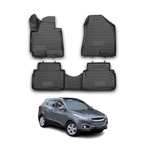 Tapis de sol en caoutchouc pour Hyundai iX35 idéal pour les sorties