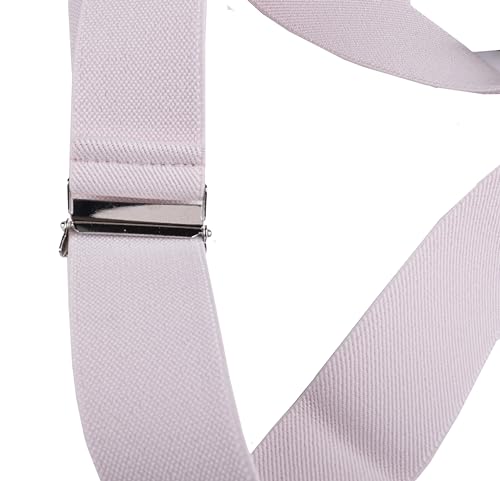 Image of Suspenders for Men Y Back Adjustable Elastic with Strong Clips 47 Inches