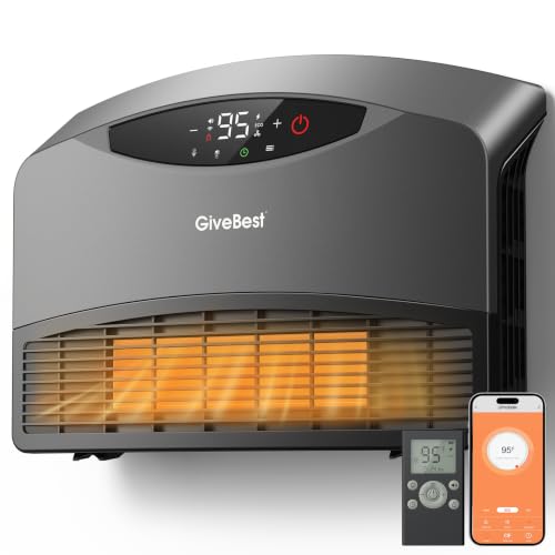 GiveBest Radiateur Mural Intelligent 1500W Chauffage Portable