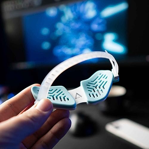 Image of DELTAHUB Carpio G2.0 - Advanced Ergonomic Right-Handed Gaming Wrist Rest for Mouse - Superior Support for Serious Gamers - Anti-Fatigue, Smooth Glide (Small, Right, Blue)