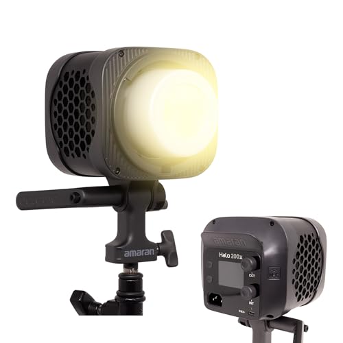 Aputure amaran Halo 200x 179W COB�r�f�I�Ɩ����C�g 2700-6500K CRI96+/TLCI97+ 10,530 lux @ 1m(bare) 9��ޏƖ����� ����NFC�@�\ �A�v���Ő���\ �f������/�f��B�e/�ʐ^�B