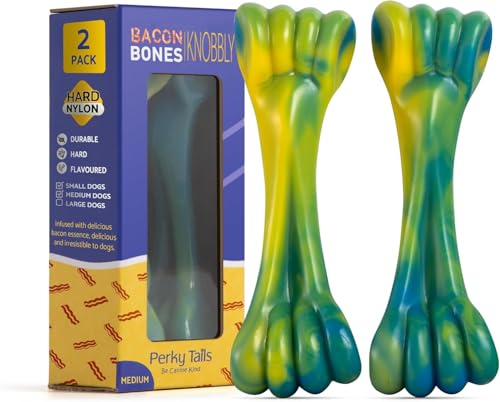 Perky Tails Tough Dog Toys 2-Pack for Medium & Small Dogs