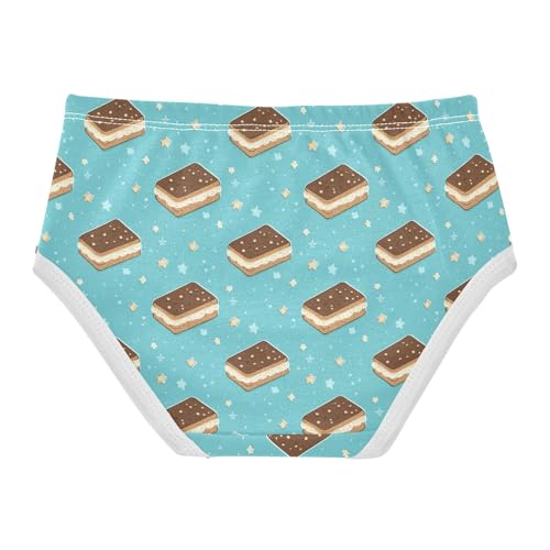 Girls Underwear Soft Cotton Ice Cream Sandwich Kids Panties in Sizes 2/3t, 4t, 5t, 6 and 82