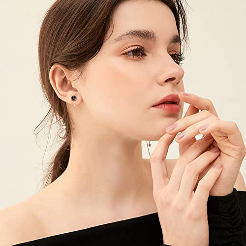 Ear Cuffs For Women Non Piercing - 14K White Gold Plated Clip On Earrings Rainbow Earrings Sterling Silver Round Cartilage Earrings Cubic Zirconia Earrings Gifts For Women Men Teens Boys Girls #TOP2