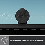Logitech Brio 301 Full HD Webcam with Privacy Shutter, Noise Reduction Microphone, USB-C, Certified for Zoom, Microsoft Teams, Google Meet, Auto Light Correction - Black - Image 4