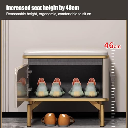 Banc de rangement à chaussures pour optimiser une entrée encombrée