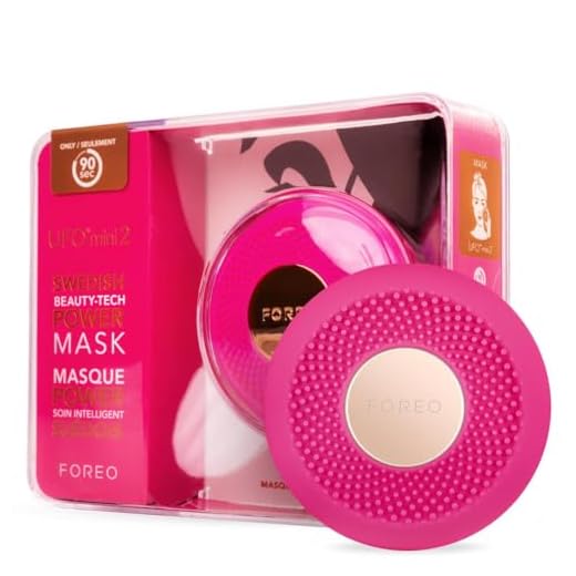 FOREO UFO Mini 2 kraftfull hudvårdsinfusion för att öka absorptionen av hudprodukter, fuchsia
