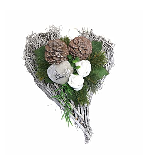 Passion MaDe Grabgesteck Herz Rose Grabschmuck Trauerschmuck künstlich...