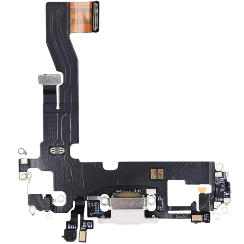 Pièce détachée connecteur de charge iPhone 12 Pro câble flexible blanc