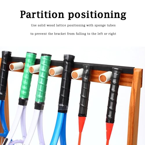 Rangement raquettes tennis bois CLU stable avec mousse de protection