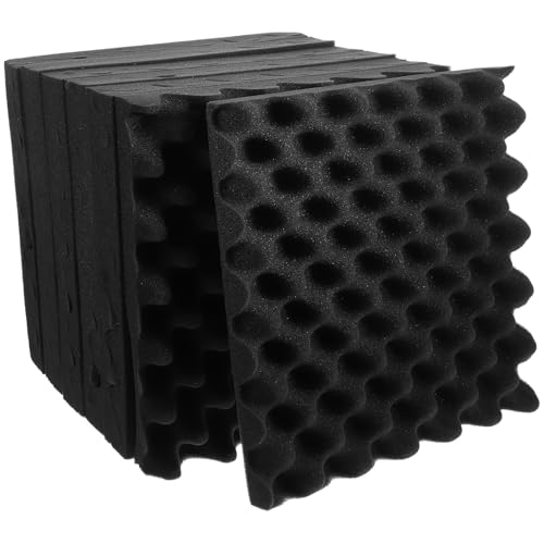 Mousse acoustique anti-bruit pour studio : 12 panneaux isolants phoniques 30x30 cm