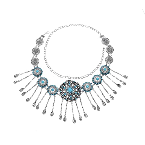 Cadena para el vientre de mujer con borlas estilo étnico y accesorio corporal de circonita