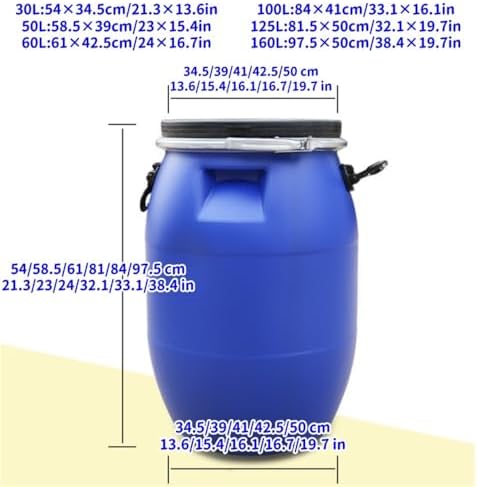 Thickened Plastic STO Drum with Lid - Versatile Storage Bucket for Home, Restaurant & Factory Use - Durable, Heavy-Duty Container for Efficient Organization