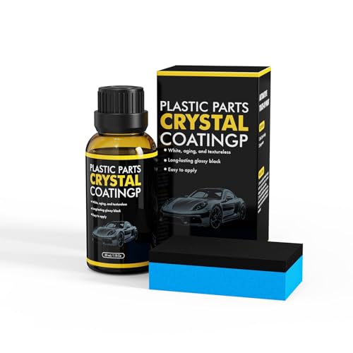 XTryfun Plastic Restorer for Cars, Ceramic Coating Black Trim Restoration, Plastic Trim Restorer for Automotive Exterior and Interior, Resists Water, UV Rays, Dirt