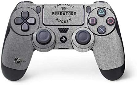 Skinit Decal Gaming Skin Compatible with PS4 Controller - Officially Licensed NHL Nashville Predators Black Text Design