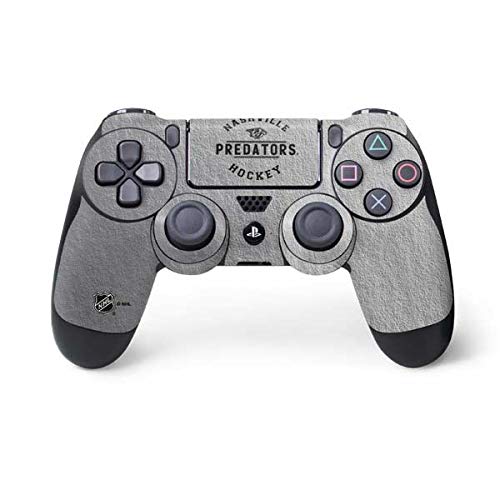 Skinit Decal Gaming Skin Compatible with PS4 Controller - Officially Licensed NHL Nashville Predators Black Text Design