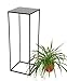 DanDiBo sgabelli per piante e fiori, in metallo, colore nero, forma rettangolare, 42,5 cm, stile moderno, modello 434