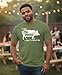 BBQ Pig Butts T-Shirt Funny Grilling Gift Smoker Barbecue Lover Novelty Pitmaster Apparel Men Women (XL, Military