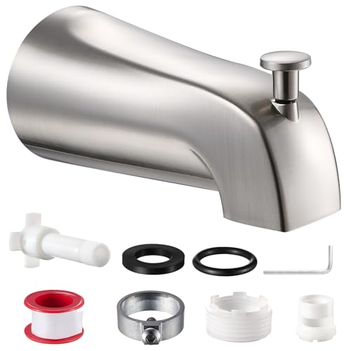 Universal Bathtub Tub Spout with Diverter, Fits 1/2