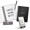 Rocketbook Core Reusable Smart Notebook | Innovative, Eco-Friendly, Digitally Connected Notebook with Cloud Sharing Capabilities | Dotted, 6″ x 8.8″, 36 Pg, Infinity Black, with Pen, Cloth, and App Included