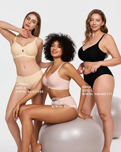 Women's Full Coverage Wireless Bra, Jelly Comfort & Lift Push Up Support, Seamless No Underwire Everyday T-Shirt Bralette - Image 5