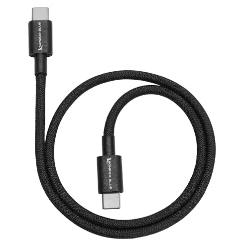 KONDOR BLUE | 20 USB C Cable for DJI Lidar Focus | Ensures Reliable Communication | Designed for The DJI LiDAR Focus System | Raven Black