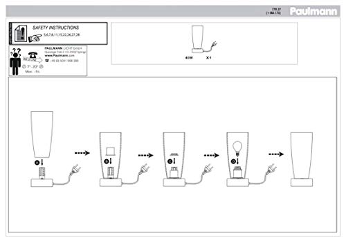 Paulmann 77037 Table And Desk Jenni Lampada da
