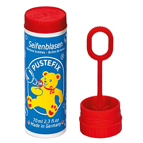 Pustefix 2.35 oz Large Bubble Blowing Bottle Tube Toy for Kids (Colors May Vary)