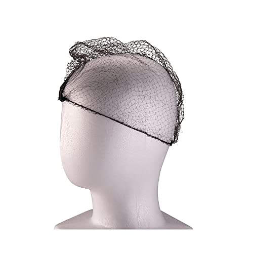 遠藤商事 白衣 ユニフォーム 業務用 ヘアーネット M ブラック ナイロン 100個セット イギリス SNT0205