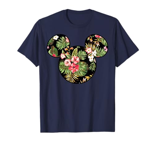 T-shirt Mickey Mouse Disney vêtement décontracté motif feuilles de palmier exotique