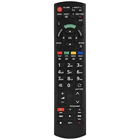 Richer-R Replacement Smart TV Remote Control,Universal Television Controller for Panasonic N2QAYB000487 Black Cover