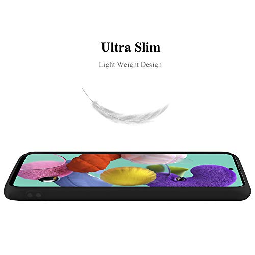 Cadorabo Custodia per Samsung A51 5G in CANDY NERO...
