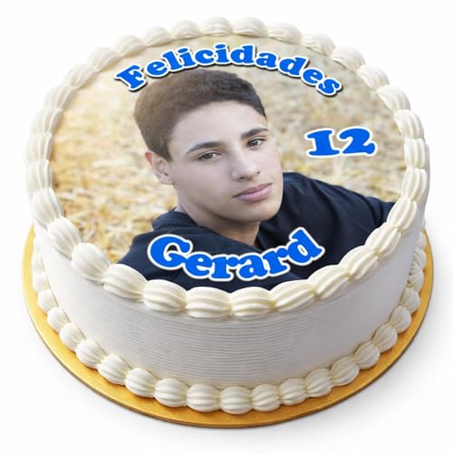 *PREMIUM* FOTO COMESTIBLE personalizada para tartas | Papel de azúcar redondo | Imagen comestible cumpleaños | Oblea para pastel | Decoración tarta fácil y profesional