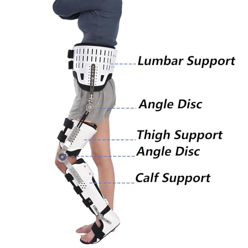 Férula ortopédica ajustable para rodilla y tobillo SFKLYU miniatura 3