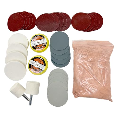 34Pcs/Set Glass Polishing Kit, Deep Scratch Remover, Scratch Remover Window Repair, Scratch Remover Window Repair for Windscreen and Glass Repair