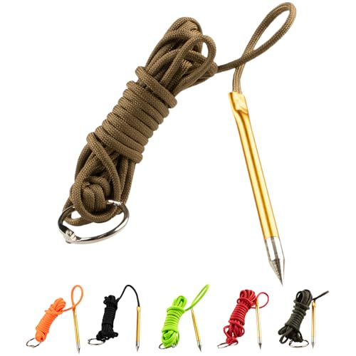 Paracord Planet Cordes de Pêche, 10 & 20 pi, 30+ couleurs, Coyote Brown