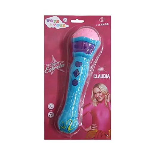Brinquedo Microfone Com Luz E Som Toys Toys Cores Sortidas