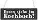 Produktbild Interluxe WENDESCHILD Holzschild Essen Steht IM KÜHLSCHRANK/Essen Steht IM KOCHBUCH Dekoschild Küche