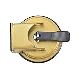 Heavy-Duty Floor Fixer Tool, Iron Laminate Suction Cup Fixer with Felt Pad, Floor Repair Tool, Vacuum Tile Slat Grabber for Wood Vinyl Composite Groud Repair, Gold, 11.8x11.8x5cm