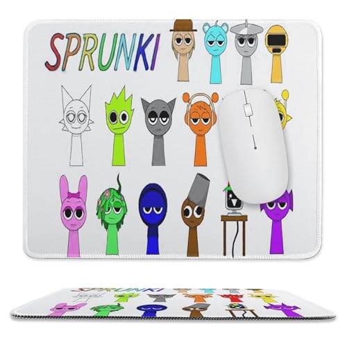 �}�E�X�p�b�h �X�v�����L�[ Sprunki �Q�[�~���O �}�E�X�p�b�h �f�X�N�v���e�N�^�[ 9.8"x11.8"