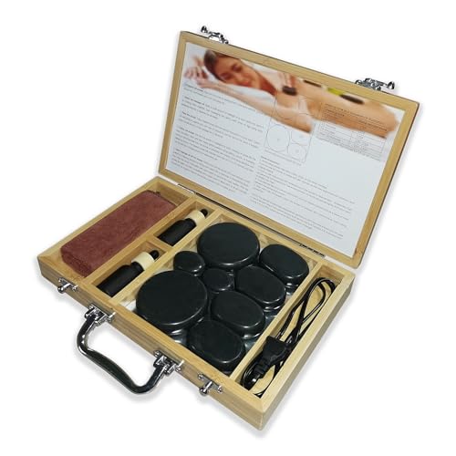 Berkeley - 45 Piece Natural Basalt Massage Stone Set With Bamboo Case - View #9