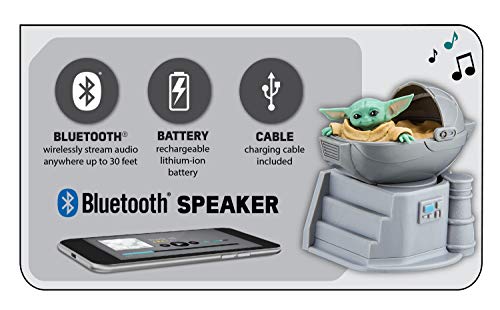 Star Wars The Child Bluetooth Speaker Portable Wireless Crystal Clear For Home, Travel, Outdoor, Rechargeable, The Mandalorian Toy For Kids Ages 4 And Up Compatible With Iphone Samsung #TOP3