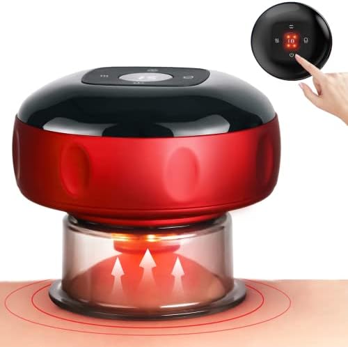 BOZILY Cupping Therapy Set Smart Dynamic, Cupping Set Massage Therapy Cups,3 in 1 Dynamic Vacuum Therapy Machine,Gua Sha Massage Tool with12 Level Temperature and Suction