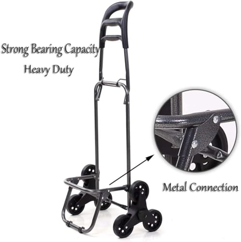 Trolleys, Carrito de Compras Plegable con Ruedas para Subir Escaleras, Bolsa Impermeable de 39L miniatura 4