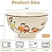 Nagpew 6 Pack Retro Ceramic Bowls, 4.5 Inch Japanese Chinese Bowl, Small Hand-painted Serving Dinner Set for Cereal, Salad, Dessert, Ice Cream, Rice, Noodles, Dishwasher Microwave Safe